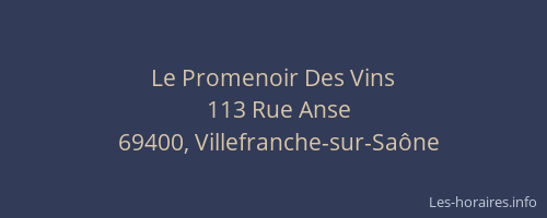 Le Promenoir Des Vins