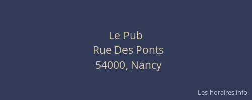 Le Pub