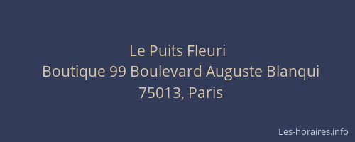 Le Puits Fleuri