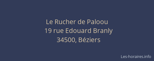 Le Rucher de Paloou