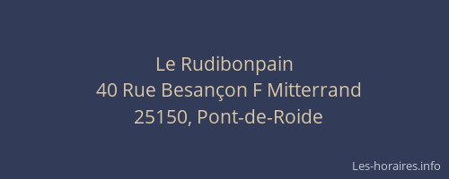 Le Rudibonpain