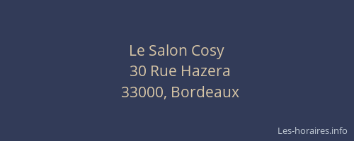 Le Salon Cosy