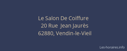 Le Salon De Coiffure