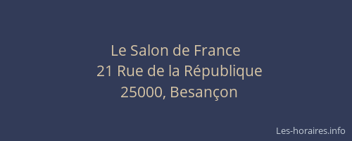 Le Salon de France