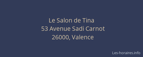 Le Salon de Tina