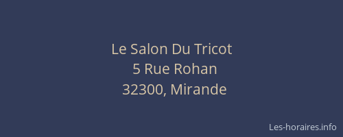 Le Salon Du Tricot