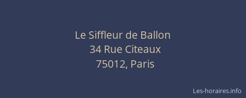 Le Siffleur de Ballon