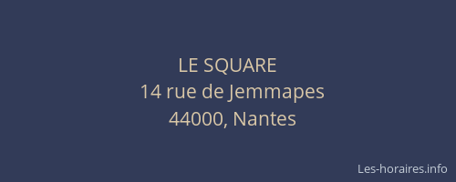 LE SQUARE