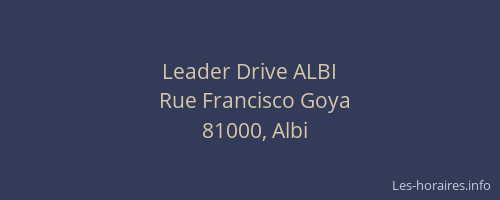 Leader Drive ALBI