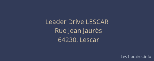 Leader Drive LESCAR