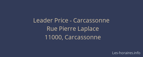 Leader Price - Carcassonne