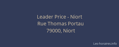 Leader Price - Niort