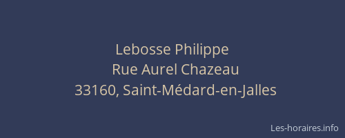 Lebosse Philippe
