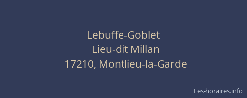 Lebuffe-Goblet