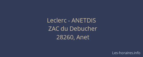 Leclerc - ANETDIS