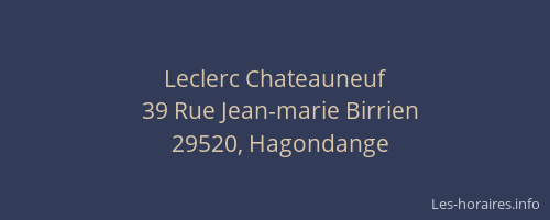 Leclerc Chateauneuf