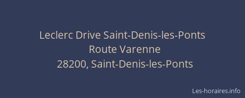 Leclerc Drive Saint-Denis-les-Ponts