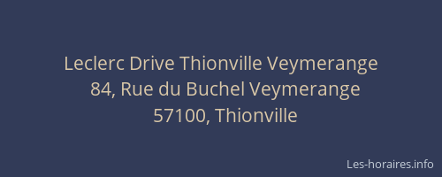 Leclerc Drive Thionville Veymerange
