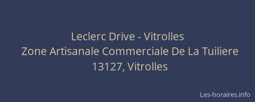 Leclerc Drive - Vitrolles