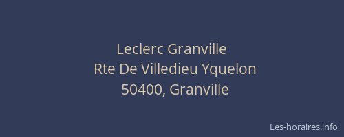 Leclerc Granville