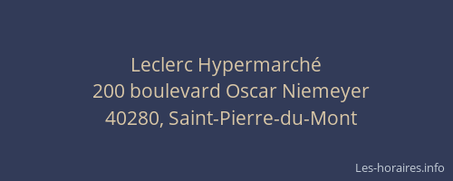 Leclerc Hypermarché