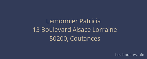Lemonnier Patricia