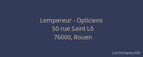 Lempereur - Opticiens