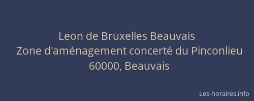 Leon de Bruxelles Beauvais