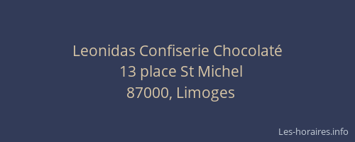 Leonidas Confiserie Chocolaté