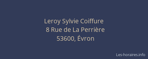 Leroy Sylvie Coiffure