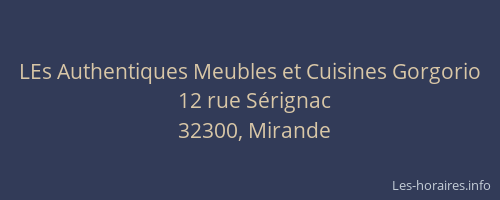 LEs Authentiques Meubles et Cuisines Gorgorio