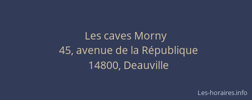 Les caves Morny