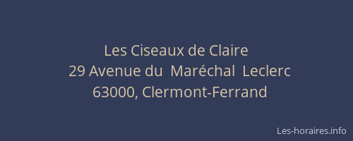 Les Ciseaux de Claire