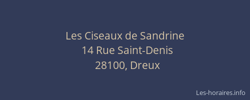 Les Ciseaux de Sandrine
