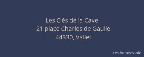 Les Clés de la Cave