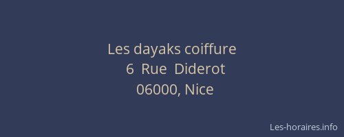 Les dayaks coiffure