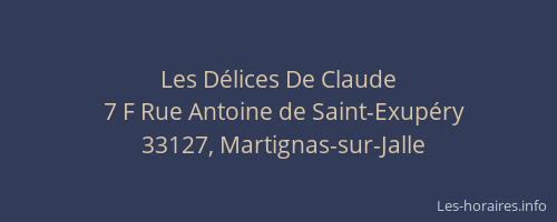 Les Délices De Claude