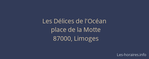 Les Délices de l'Océan