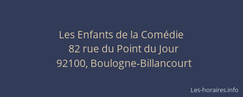 Les Enfants de la Comédie