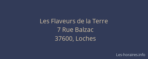 Les Flaveurs de la Terre