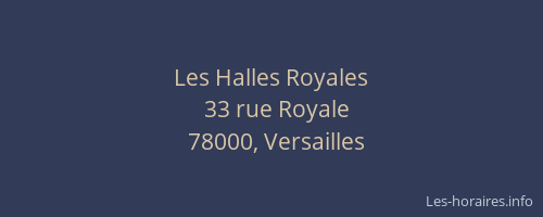 Les Halles Royales