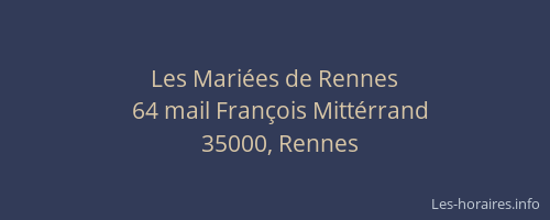 Les Mariées de Rennes