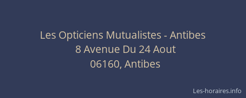 Les Opticiens Mutualistes - Antibes