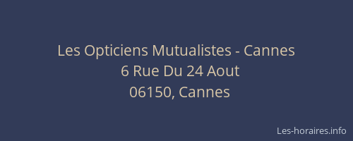 Les Opticiens Mutualistes - Cannes