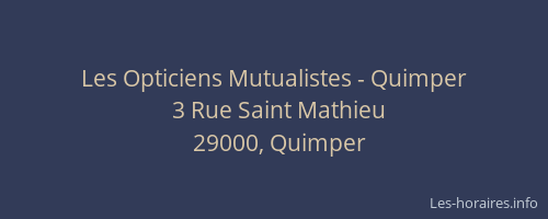 Les Opticiens Mutualistes - Quimper