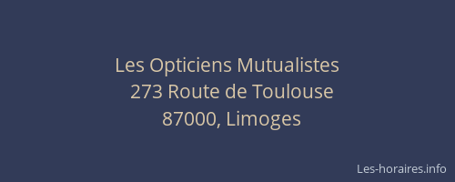 Les Opticiens Mutualistes