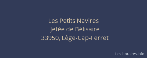 Les Petits Navires