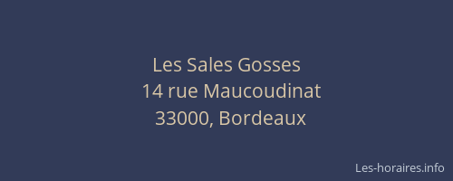 Les Sales Gosses