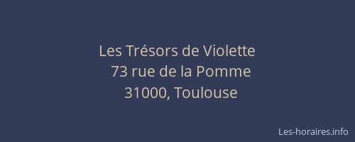 Les Trésors de Violette