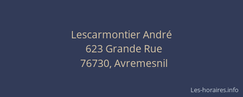 Lescarmontier André